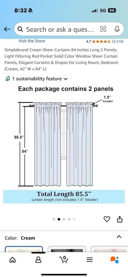 Photo of free 4 sheer panels (Dempster east of Ridge) #2