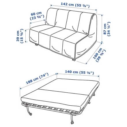 Photo of free double sofa bed frame (BL4 Farnworth) #3