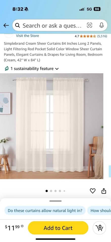 Photo of free 4 sheer panels (Dempster east of Ridge) #1