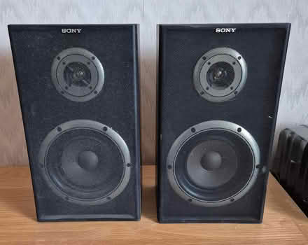 Photo of free 2 Sony speakers and wall mount brackets (Fleetville AL1) #1