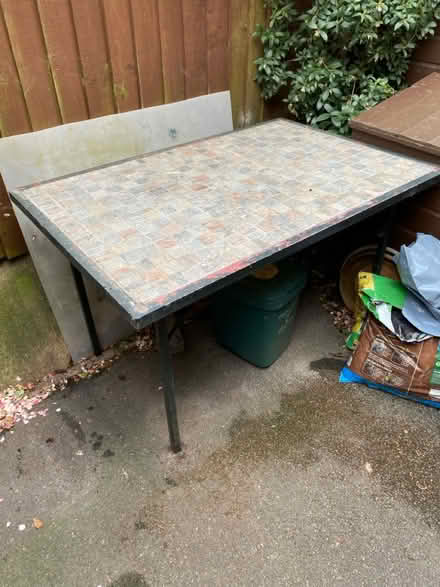 Photo of free Metal outdoor table (Cheltenham) #1