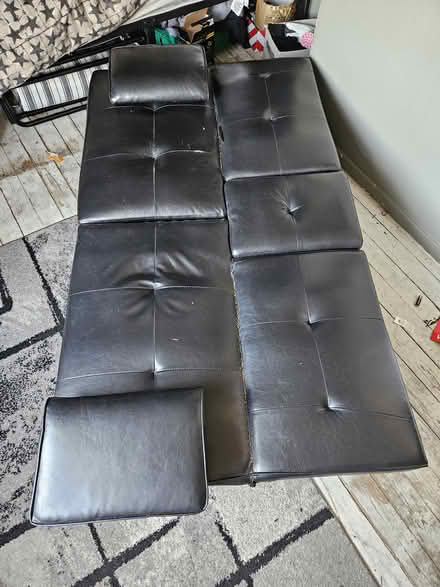 Photo of free Leather sofa bed (LS26 rothwell) #2