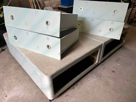 Photo of free Double Divan base with drawers (Me19 5) #1