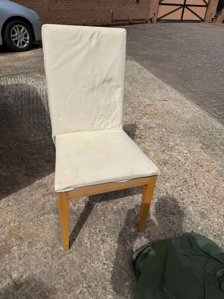 Photo of free Two dining chairs - need fixing up (Loughton MK5) #1