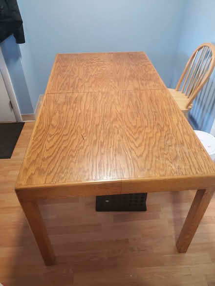 Photo of free Long table with 4 leaves & chairs (Arlington, MA) #2