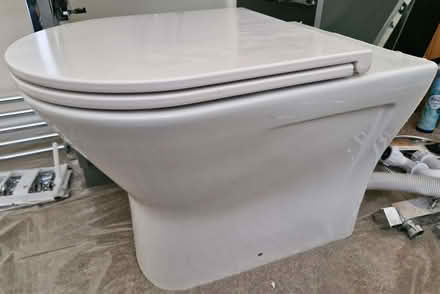 Photo of free 2-yr old wc pan in perfect condition (Thorntonhall G74) #1