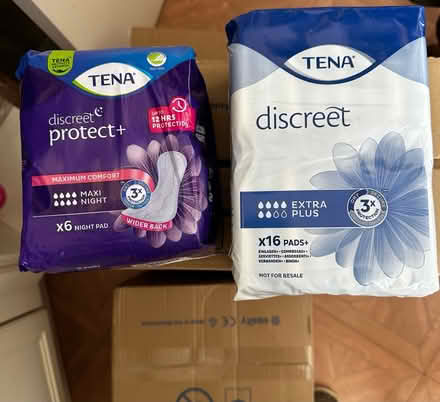 Photo of free Tena pads (Canterbury centre) #1