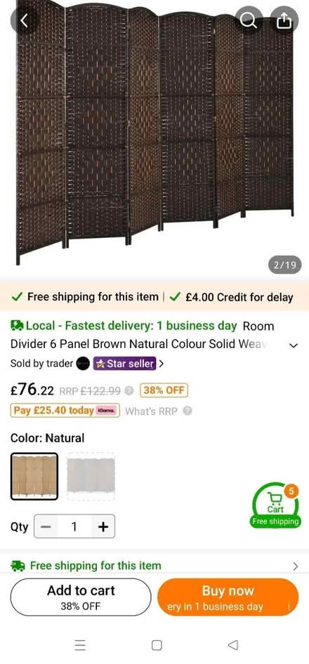 Photo of free Room divider/partition (TW2 twickenham) #4