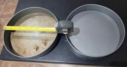 Photo of free 2 x 9" loose bottom tins (WOKING St Johns GU21) #1