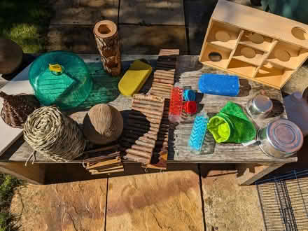 Photo of free Hamster/small pet cage and accessories (North Bretton) #2