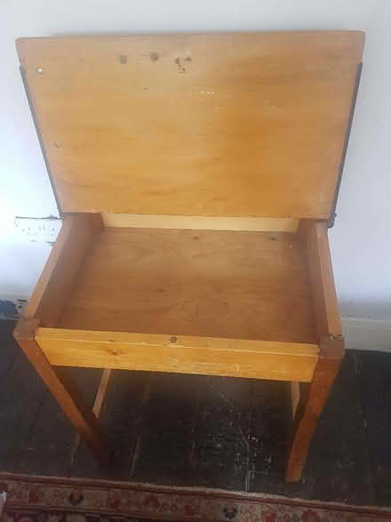 Photo of free Childs wooden desk. (Avonmouth BS11) #1
