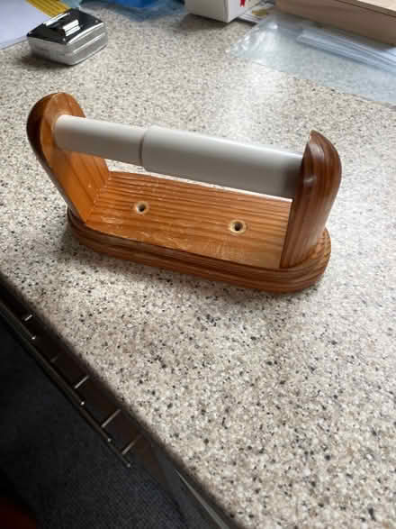 Photo of free Pine toilet roll holder (Belper DE56) #1
