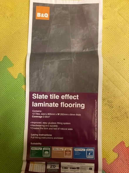 Photo of free Slate Effect Laminate Flooring (Burton-in-Kendal LA6) #1
