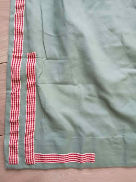 Photo of free Heavy, lined long green curtains. Marked. Need washing. (Risinghurst OX3) #2