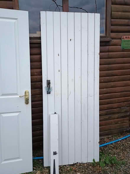 Photo of free painted wooden door (Owlbury SY9) #1