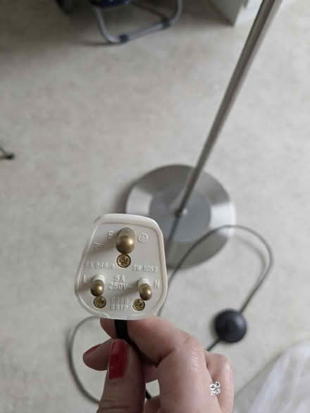 Photo of free Floor lamp with unusual plug (EC1Y) #2