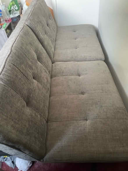 Photo of free Grey cloth sofa bed (Tonbridge) #2