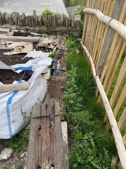 Photo of free Old railway sleepers (Whiteshill) #2