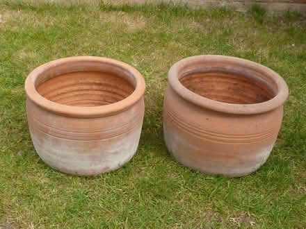 Photo of free Pair of terracotta plant pots (Northcourt OX14) #1