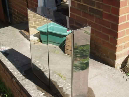 Photo of free Stainless Steel Double Door Mirrored Bathroom Cabinet (Yateley GU46) #1