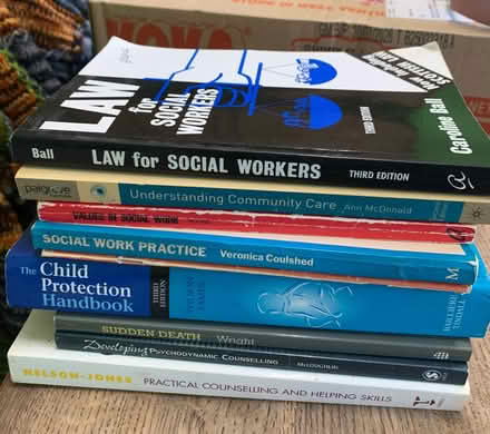 Photo of free Pile of social work and counselling books (Wirksworth DE4) #1
