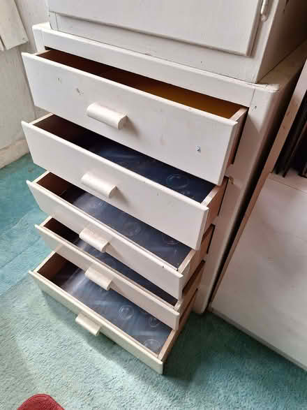 Photo of free Wooden chest of drawers (Oakdale BH15) #1