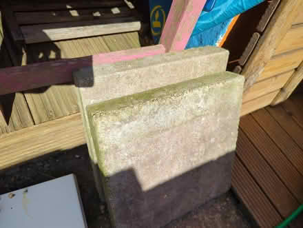 Photo of free 6 thick paving slabs (lancing) #1