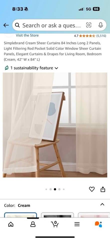 Photo of free 4 sheer panels (Dempster east of Ridge) #3