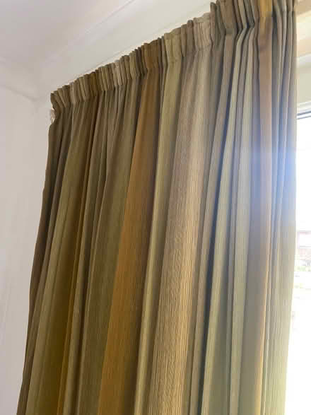 Photo of free Pair of Huge Vintage curtains green (Bernards Heath AL1) #2