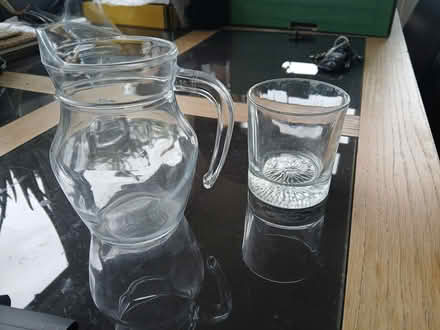 Photo of free Small glass jug and1tumbler (PO7 Purbrook) #1