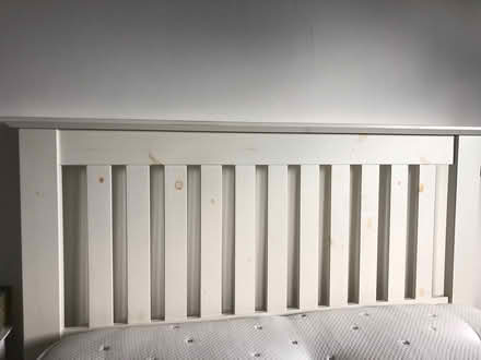 Photo of free White wood double bed with mattress (Brentford, TW8) #4