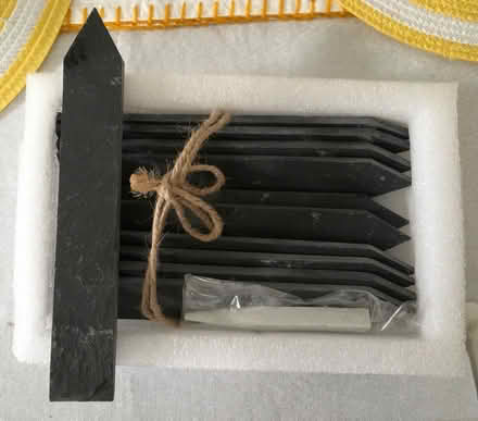 Photo of free Slate garden marker’s with chalk (Starbeck HG1) #1