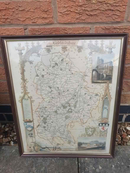 Photo of free Bedfordshire Map in Frame (Rushden NN10) #2