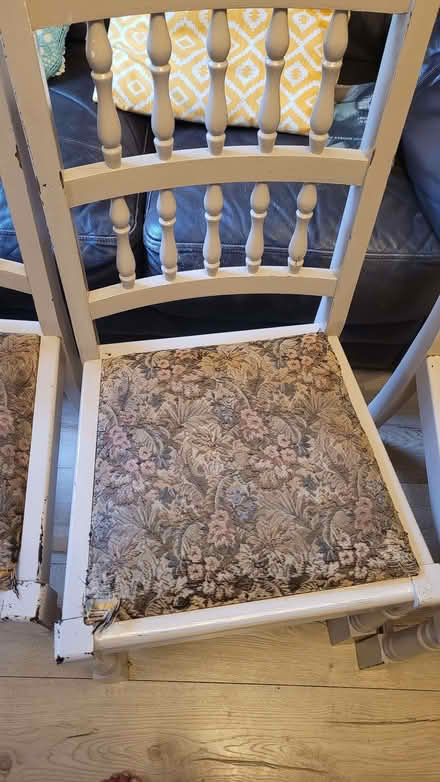Photo of free 4 wooden dining chairs (Nether Edge S7) #1