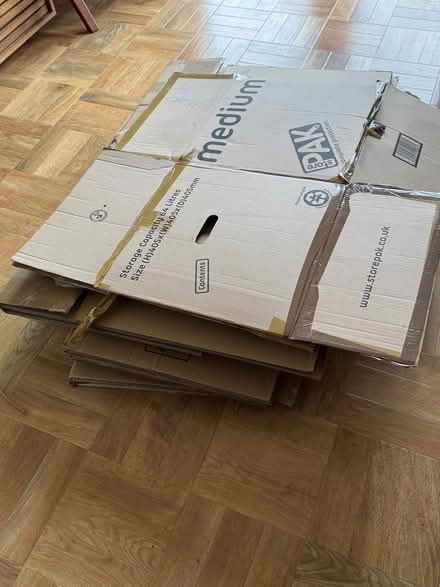 Photo of free 11 moving boxes - mix of sizes (Wisewood S6) #1