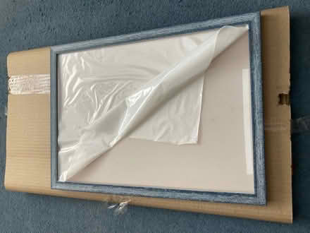 Photo of free A3 picture frame blue lime wash (Bilton CV22) #1