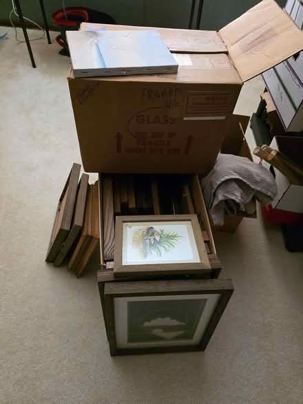 Photo of free Frames, wood, most with glass (I 20& I 285 Decatur) #3