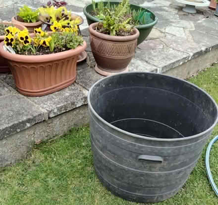 Photo of free 2 Large Very sturdy Plastic pots (Eastcote HA4) #1