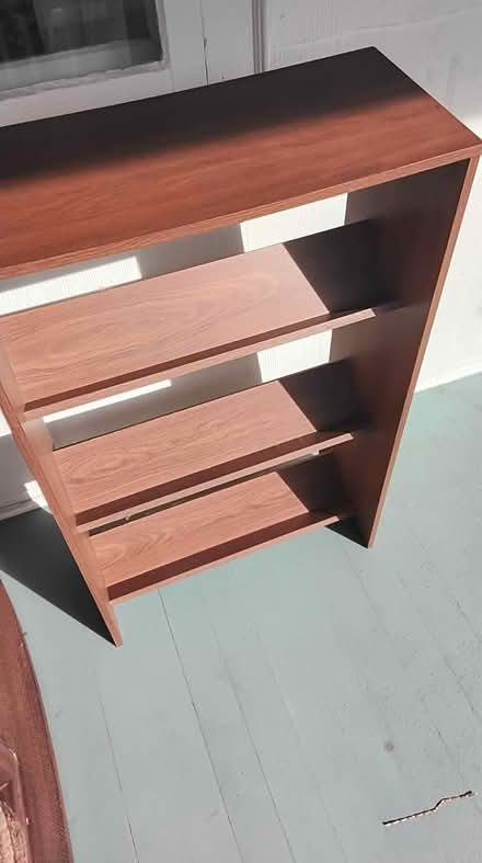 Photo of free wooden shelf for vcr tapes (chappaqua) #1