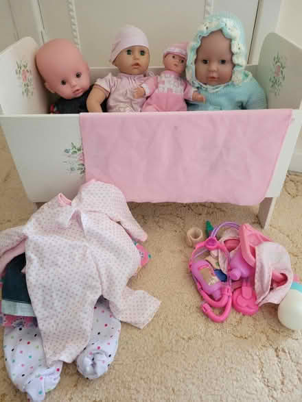 Photo of free Dolls, doll bed and accessories (Selston NG16) #1