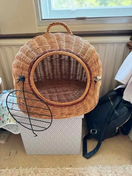 Photo of free Wicker cat carrier (Sw13 9ea) #2