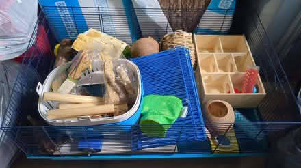Photo of free Hamster/small pet cage and accessories (North Bretton) #1