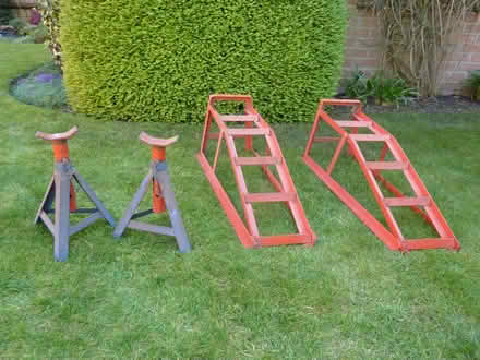 Photo of free Pair of car ramps and axle stands (Northcourt OX14) #1