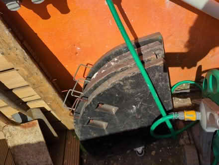Photo of free huge garden parasol + base weights (lancing) #3