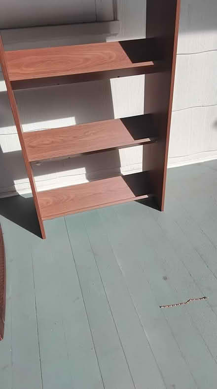 Photo of free wooden shelf for vcr tapes (chappaqua) #2