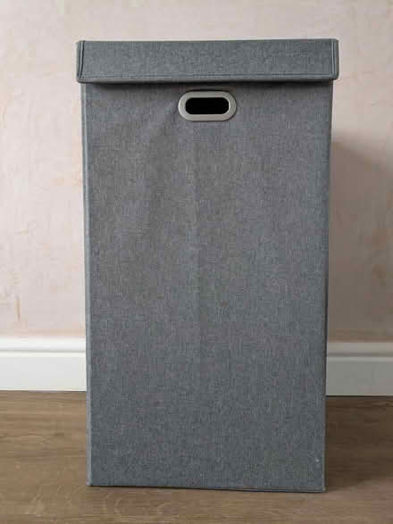 Photo of free Grey fabric laundry hamper (Handside, WGC, AL8) #1