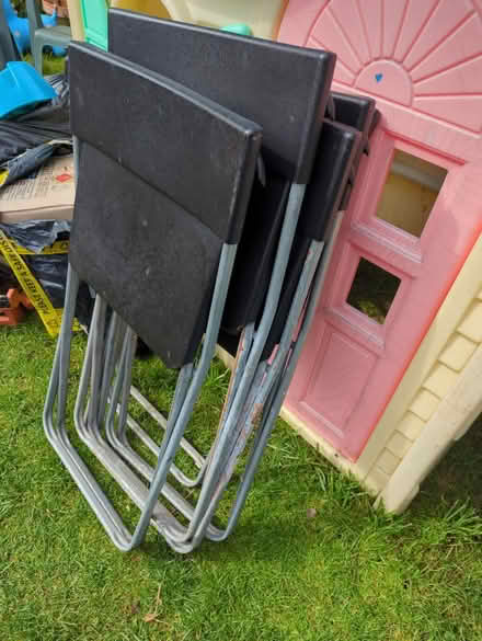 Photo of free 5 folding flat IKEA chairs (Lowedges S8) #1