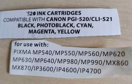Photo of free Canon-compatible ink cartridges (Woking) #1