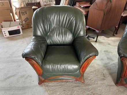 Photo of free Leather 3 seater Sofa and Armchair (FY4 5LH) #2