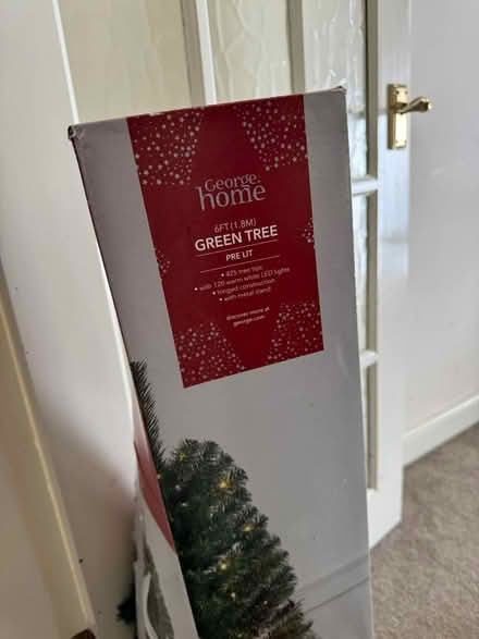Photo of free Christmas tree and ornaments (Totley, Sheffield S17) #1